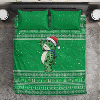 Funny Christmas Portland Frog Protest Bedding Set Merry Frog-mas - Wonder Print Shop