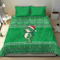 Funny Christmas Portland Frog Protest Bedding Set Merry Frog-mas - Wonder Print Shop