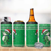 Funny Christmas Portland Frog Protest 4 in 1 Can Cooler Tumbler Merry Frog-mas - Wonder Print Shop