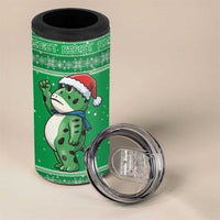 Funny Christmas Portland Frog Protest 4 in 1 Can Cooler Tumbler Merry Frog-mas - Wonder Print Shop