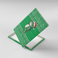 Funny Christmas Portland Frog Protest Canvas Wall Art Merry Frog-mas - Wonder Print Shop