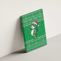 Funny Christmas Portland Frog Protest Canvas Wall Art Merry Frog-mas - Wonder Print Shop