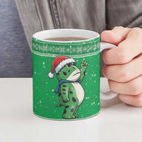 Funny Christmas Portland Frog Protest Ceramic Mug Merry Frog-mas - Wonder Print Shop