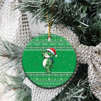 Funny Christmas Portland Frog Protest Ceramic Ornament Merry Frog-mas - Wonder Print Shop