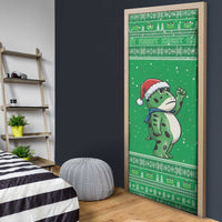 Funny Christmas Portland Frog Protest Door Cover Merry Frog-mas - Wonder Print Shop