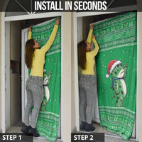 Funny Christmas Portland Frog Protest Door Cover Merry Frog-mas - Wonder Print Shop