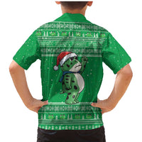 Funny Christmas Portland Frog Protest Family Matching Mermaid Dress and Hawaiian Shirt Merry Frog-mas - Wonder Print Shop