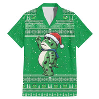Funny Christmas Portland Frog Protest Family Matching Mermaid Dress and Hawaiian Shirt Merry Frog-mas - Wonder Print Shop