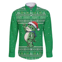 Funny Christmas Portland Frog Protest Family Matching Mermaid Dress and Hawaiian Shirt Merry Frog-mas - Wonder Print Shop