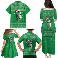 Funny Christmas Portland Frog Protest Family Matching Puletasi and Hawaiian Shirt Merry Frog-mas - Wonder Print Shop
