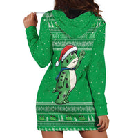 Funny Christmas Portland Frog Protest Hoodie Dress Merry Frog-mas - Wonder Print Shop
