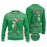 Funny Christmas Portland Frog Protest Ugly Christmas Sweater Merry Frog-mas - Wonder Print Shop