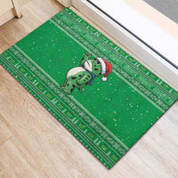 Funny Christmas Portland Frog Protest Rubber Doormat Merry Frog-mas - Wonder Print Shop