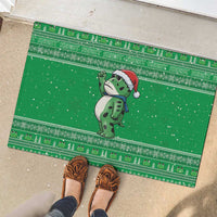 Funny Christmas Portland Frog Protest Rubber Doormat Merry Frog-mas - Wonder Print Shop
