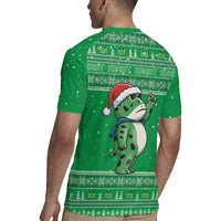 Funny Christmas Portland Frog Protest Rugby Jersey Merry Frog-mas - Wonder Print Shop