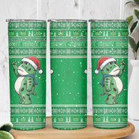 Funny Christmas Portland Frog Protest Skinny Tumbler Merry Frog-mas - Wonder Print Shop
