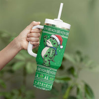 Funny Christmas Portland Frog Protest Tumbler With Handle Merry Frog-mas - Wonder Print Shop