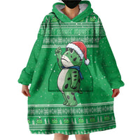 Funny Christmas Portland Frog Protest Wearable Blanket Hoodie Merry Frog-mas - Wonder Print Shop