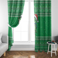 Funny Christmas Portland Frog Protest Window Curtain Merry Frog-mas - Wonder Print Shop