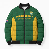 South Africa Hockey Custom Bomber Puffer Jacket Go Ama Stokke Stokke Go - Wonder Print Shop