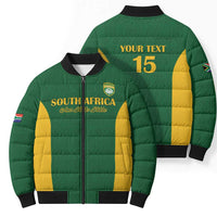 South Africa Hockey Custom Bomber Puffer Jacket Go Ama Stokke Stokke Go - Wonder Print Shop