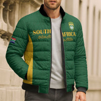 South Africa Hockey Custom Bomber Puffer Jacket Go Ama Stokke Stokke Go - Wonder Print Shop