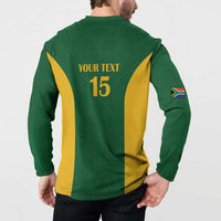 South Africa Hockey Custom Button Sweatshirt Go Ama Stokke Stokke Go - Wonder Print Shop