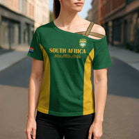 South Africa Hockey Custom Cross Shoulder Shirt Go Ama Stokke Stokke Go - Wonder Print Shop