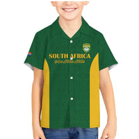 South Africa Hockey Custom Family Matching Mermaid Dress and Hawaiian Shirt Go Ama Stokke Stokke Go - Wonder Print Shop