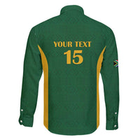 South Africa Hockey Custom Family Matching Short Sleeve Bodycon Dress and Hawaiian Shirt Go Ama Stokke Stokke Go - Wonder Print Shop