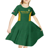 South Africa Hockey Custom Kid Short Sleeve Dress Go Ama Stokke Stokke Go - Wonder Print Shop