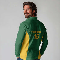 South Africa Hockey Custom Long Sleeve Polo Shirt Go Ama Stokke Stokke Go - Wonder Print Shop
