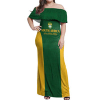 South Africa Hockey Custom Off Shoulder Maxi Dress Go Ama Stokke Stokke Go - Wonder Print Shop