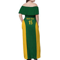 South Africa Hockey Custom Off Shoulder Maxi Dress Go Ama Stokke Stokke Go - Wonder Print Shop