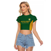 South Africa Hockey Custom Raglan Cropped T Shirt Go Ama Stokke Stokke Go - Wonder Print Shop