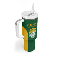 South Africa Hockey Custom Tumbler With Handle Go Ama Stokke Stokke Go - Wonder Print Shop