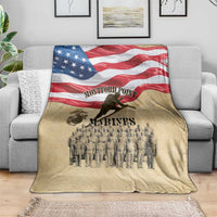 Montford Point Marines 1942-1949 Blanket The First Black Marines - Wonder Print Shop