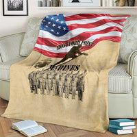 Montford Point Marines 1942-1949 Blanket The First Black Marines - Wonder Print Shop