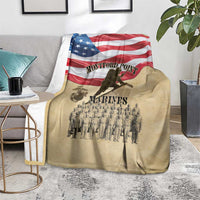 Montford Point Marines 1942-1949 Blanket The First Black Marines - Wonder Print Shop