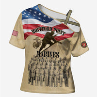 Montford Point Marines 1942-1949 Cross Shoulder Shirt The First Black Marines - Wonder Print Shop