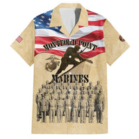 Montford Point Marines 1942-1949 Family Matching Off Shoulder Maxi Dress and Hawaiian Shirt The First Black Marines - Wonder Print Shop