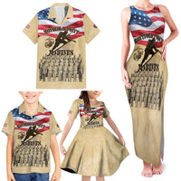 Montford Point Marines 1942-1949 Family Matching Tank Maxi Dress and Hawaiian Shirt The First Black Marines - Wonder Print Shop
