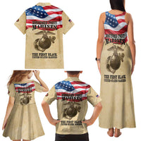 Montford Point Marines 1942-1949 Family Matching Tank Maxi Dress and Hawaiian Shirt The First Black Marines - Wonder Print Shop