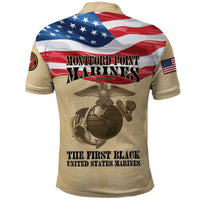 Montford Point Marines 1942-1949 Polo Shirt The First Black Marines - Wonder Print Shop