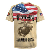 Montford Point Marines 1942-1949 Rugby Jersey The First Black Marines - Wonder Print Shop