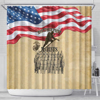 Montford Point Marines 1942-1949 Shower Curtain The First Black Marines - Wonder Print Shop