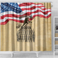 Montford Point Marines 1942-1949 Shower Curtain The First Black Marines - Wonder Print Shop