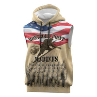 Montford Point Marines 1942-1949 Sleeveless Hoodie The First Black Marines - Wonder Print Shop