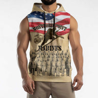 Montford Point Marines 1942-1949 Sleeveless Hoodie The First Black Marines - Wonder Print Shop