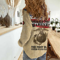 Montford Point Marines 1942-1949 Women Casual Shirt The First Black Marines - Wonder Print Shop